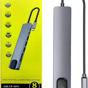 Type C to PD+ X 2+HDTV+TYpe C 6Ports