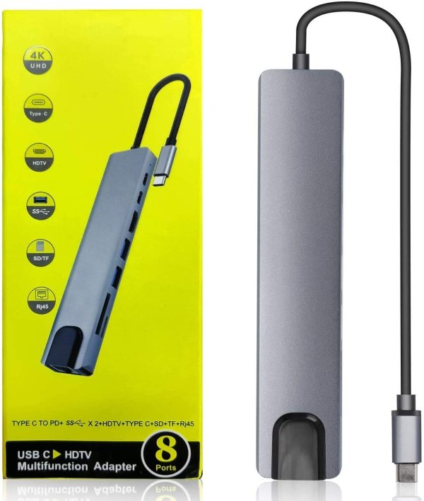Type C to PD+ X 2+HDTV+TYpe C 6Ports