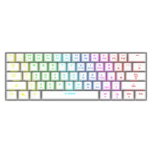 Tastierë Mekanike Rampage Atom KB‑RX63 B – E Bardhë