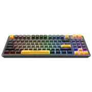 Tastierë Gaming Rampage Cyclone – Compact Membrane, USB, RGB,