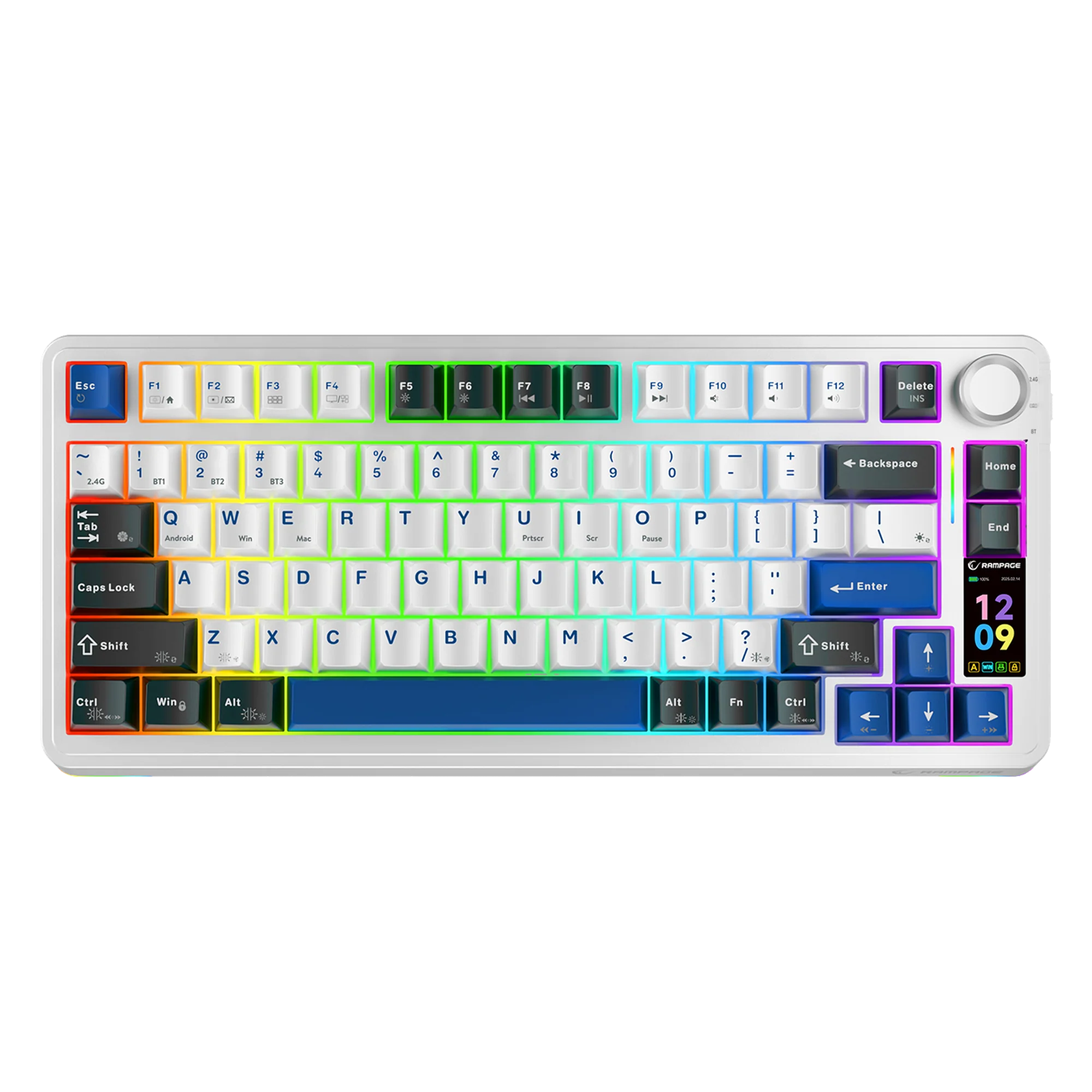 Tastierë Mekanike Rampage Quell Pro Wireless Hot-Swap RGB